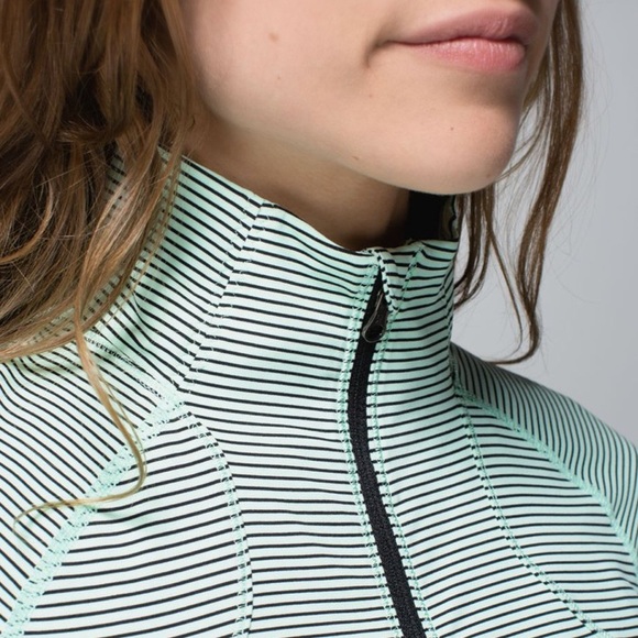 Lululemon Athletica Mint Striped Sweatshirt - Picture 3 of 10